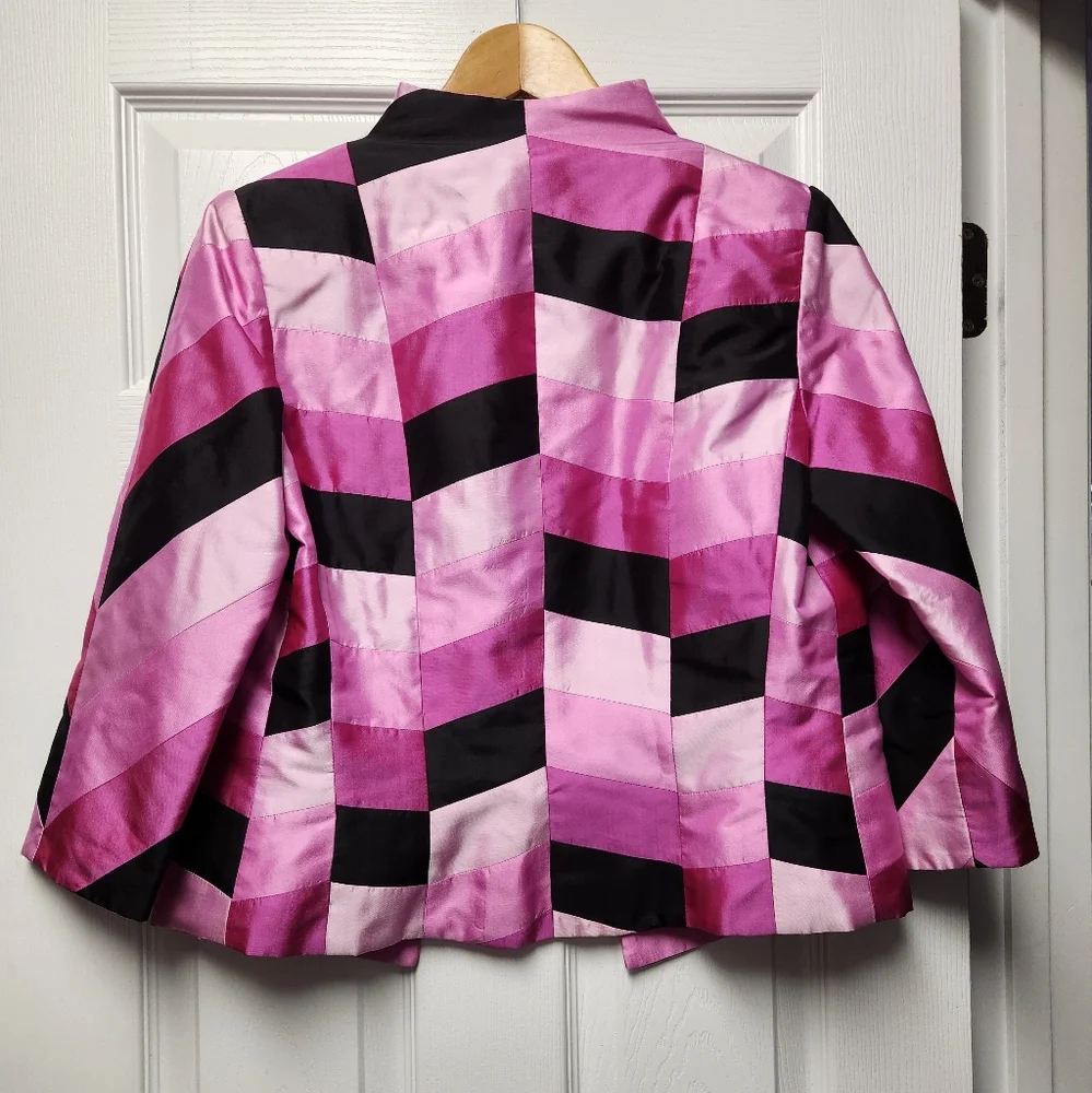 NWOT Marisa Baratelli 100% Thai Silk Jacket Pink